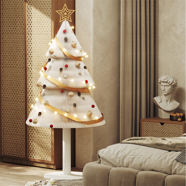 傘狀聖誕樹 Christmas Tree with stand  - 三色可選 - 附贈掛飾及燈飾