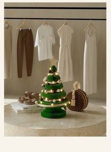 Christmas Tree 可番用| 紙聖誕樹🎄 三款型號 & 三色可選 - 附贈掛飾&燈飾