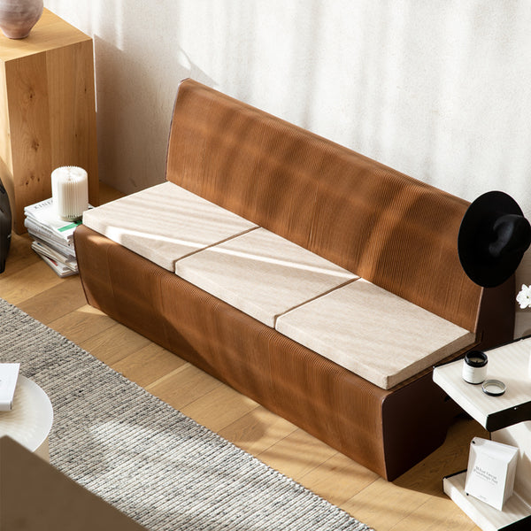 Sofa 梳化 兩座/三座 可摺疊 ｜啡色/白色 - 附贈cushion - 升級承托