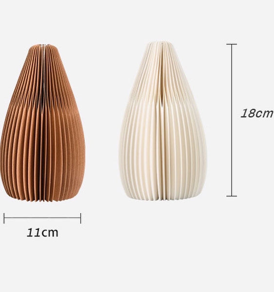 送人&自用 - 2022新款 VASE - Teardrop Vase - Elegant - 啡色/白色- 現貨